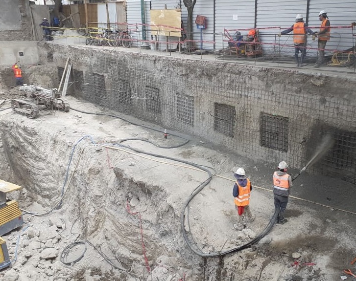 Aplicación de Concreto Lanzado en México