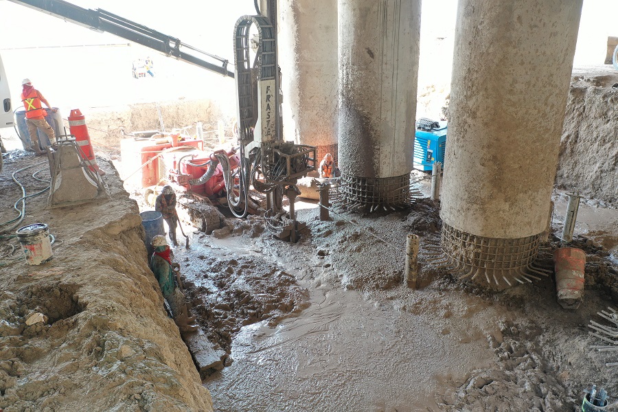 Recimentación de Puentes con Micropilotes, Ingeniería Geotécnica, Construcción geotécnica
