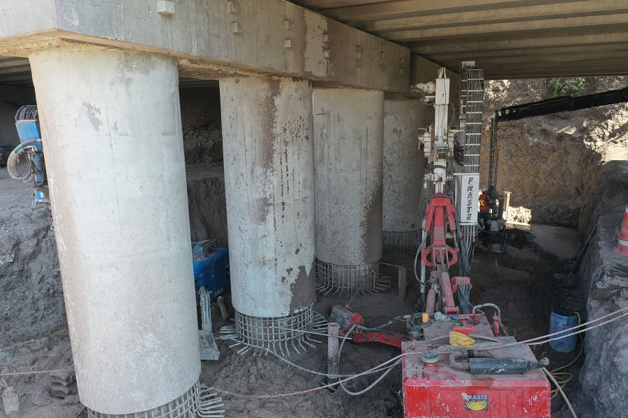 Recimentación de Puentes con Micropilotes, Ingeniería Geotécnica, Construcción geotécnica