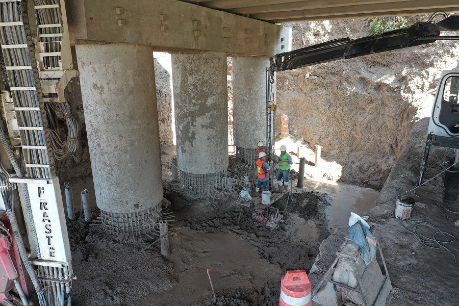 Recimentación de Puentes con Micropilotes, Ingeniería Geotécnica, Construcción geotécnica