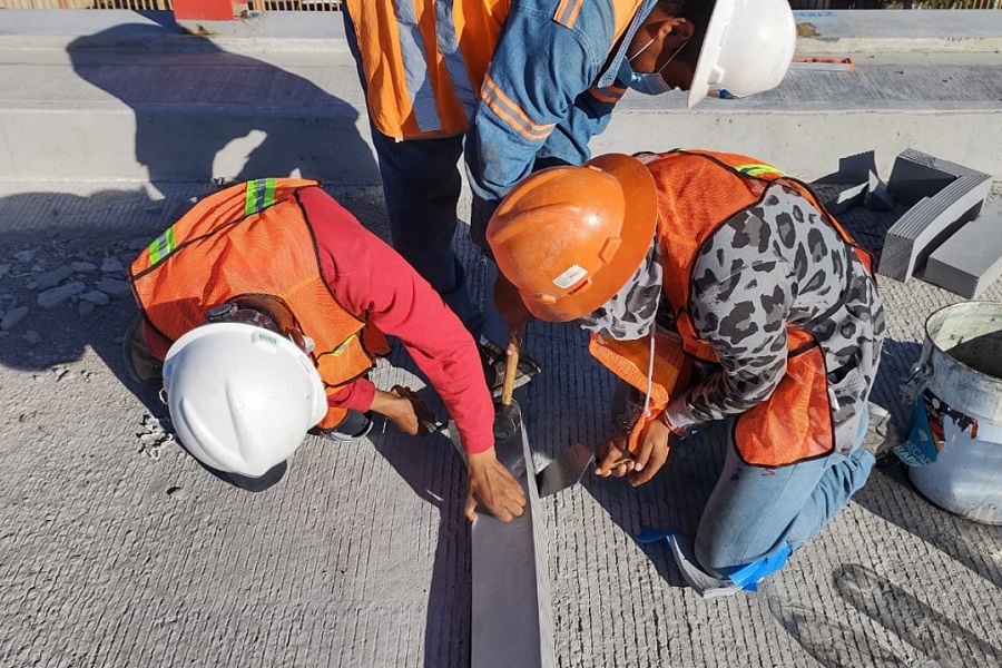 Colocación de Juntas de Calzada en Trolebus