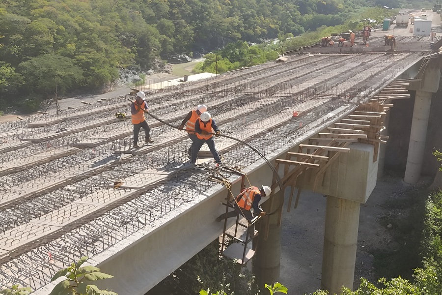Postensado de Diafragmas, Autopista Mitla-Tehuantepec