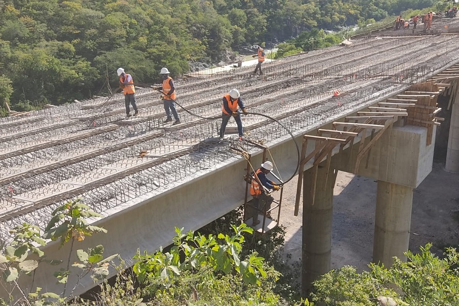 Postensado de Diafragmas, Autopista Mitla-Tehuantepec