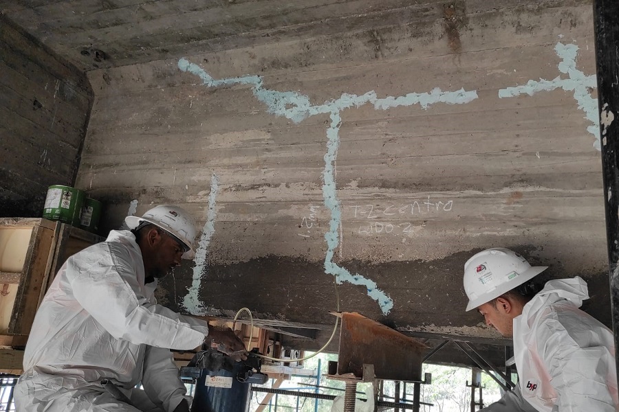 Presfuerzo Exterior, Reforzamiento de Puentes, Resina Epóxica, Fibra de carbono